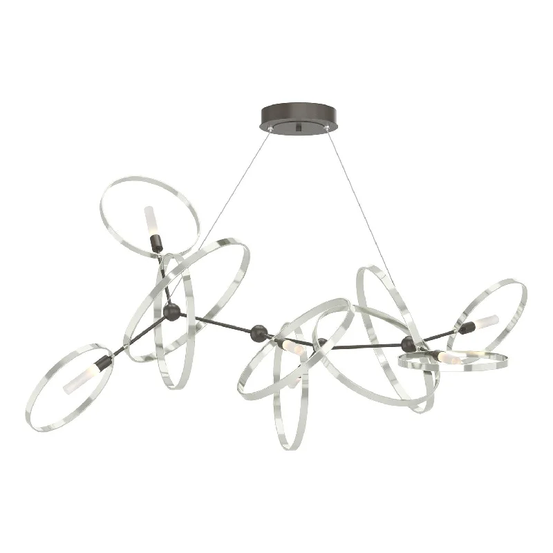 Dimmable Industrial Lighting for Ambiance ControlCelesse Six Light Pendant