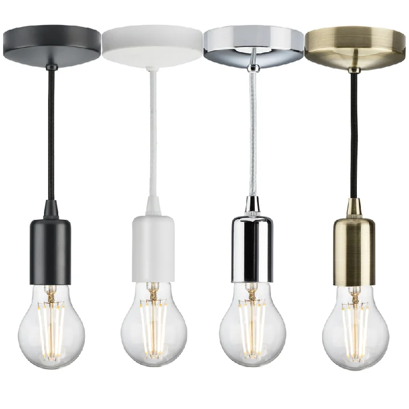 Track lighting for creating a focal pointKnightsbridge 1.8m E27 Contemporary Pendant Set Track lighting for creating a focal pointKnightsbridge 1.8m E27 Contemporary Pendant Set
