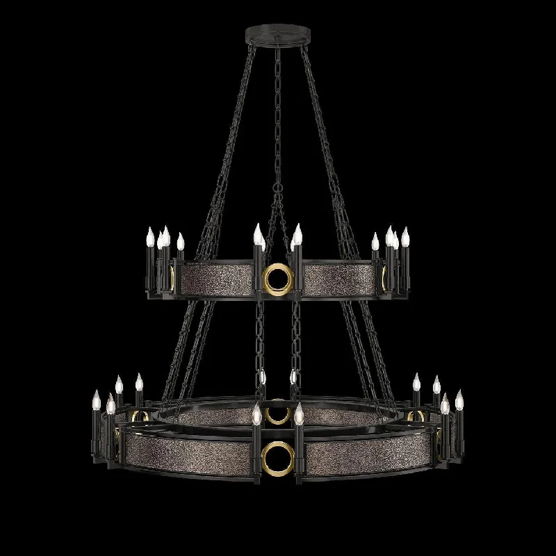 Low - voltage track lighting for safetyMirage 2-Tier Round Chandelier
