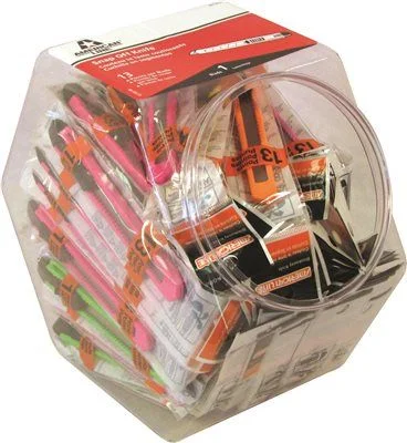 Track lighting for creating a moody atmosphereAmerican Line Neon Plastic Snap Off Knife' 13 Pt 9 Mm' Display Jar' 75 Blades Per Jar Track lighting for creating a moody atmosphereAmerican Line Neon Plastic Snap Off Knife' 13 Pt 9 Mm' Display Jar' 75 Blades Per Jar