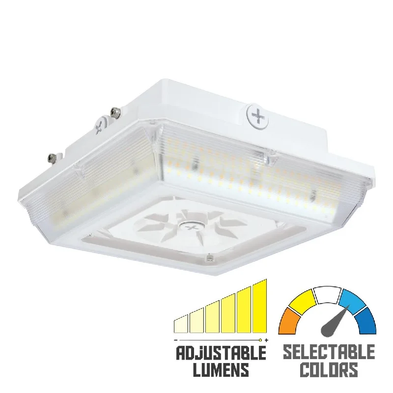 Low - Bay Industrial Lighting Fixtures for Small FactoriesSatco|Nuvo LED Wide Beam Angle Canopy Light Low - Bay Industrial Lighting Fixtures for Small FactoriesSatco|Nuvo LED Wide Beam Angle Canopy Light