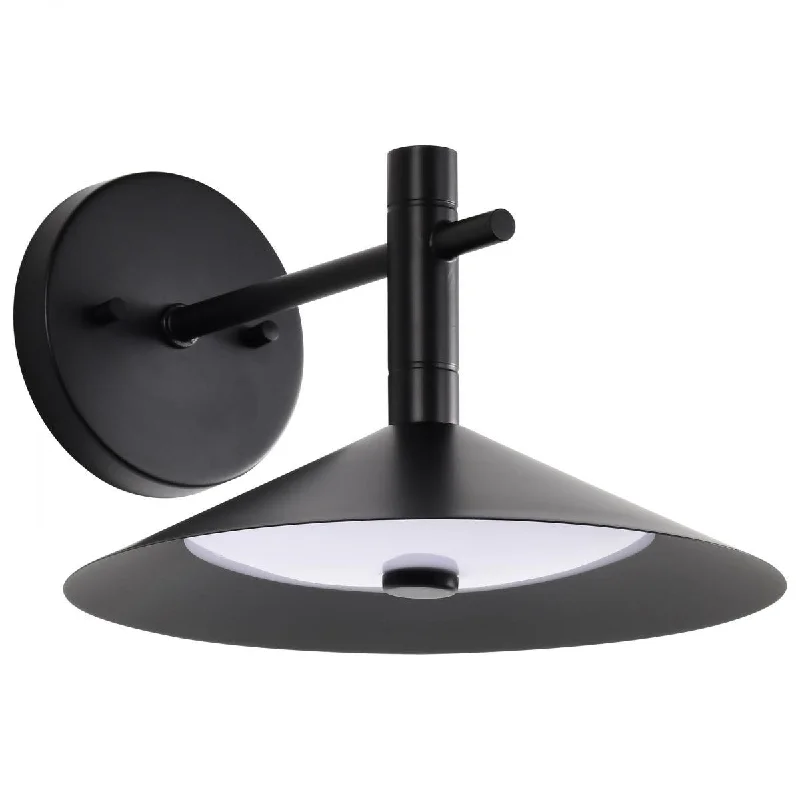 Industrial Task Lighting for Precision WorkstationsCorrine 10" LED Wall Sconce, Matte Black Finish Industrial Task Lighting for Precision WorkstationsCorrine 10" LED Wall Sconce, Matte Black Finish