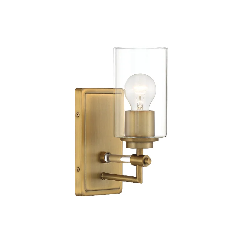 High - Bay LED Industrial Lighting for WarehousesBinsley 11" 1 Light Wall Sconce Brass Finish High - Bay LED Industrial Lighting for WarehousesBinsley 11" 1 Light Wall Sconce Brass Finish