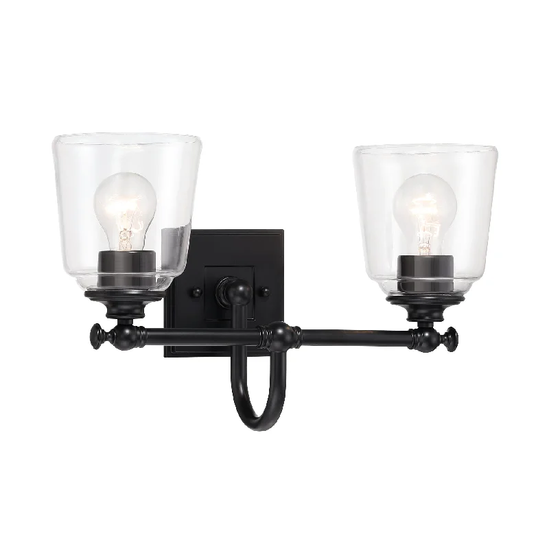Shock - Resistant Industrial Lighting for Vibrating Machinery AreasAntonia 17" 2 Lights Vanity Light Black Finish Shock - Resistant Industrial Lighting for Vibrating Machinery AreasAntonia 17" 2 Lights Vanity Light Black Finish