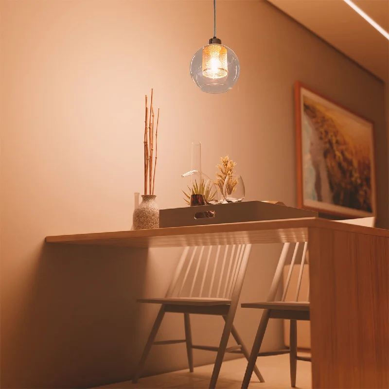 Track lighting for updating office lobbiesPhilips Motif Mesh Pendant light