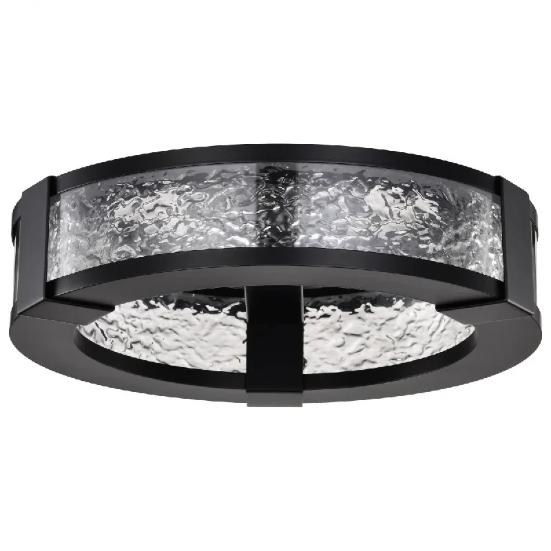 Industrial Ceiling - Mounted Lighting for Assembly PlantsDarrow 13" LED Flush Mount Light, Matte Black Finish Industrial Ceiling - Mounted Lighting for Assembly PlantsDarrow 13" LED Flush Mount Light, Matte Black Finish