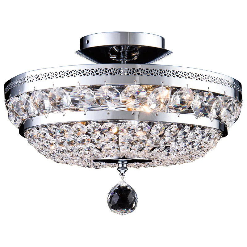 Track lighting for retail window displaysBordeaux 3Lt Crystal Flush Fitting