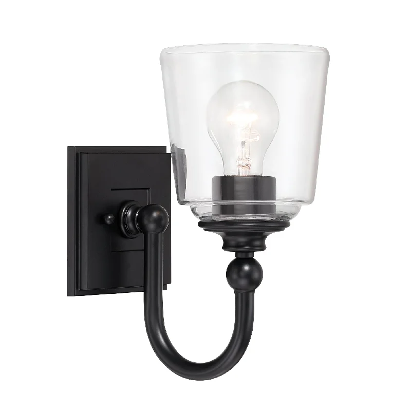 Industrial Lighting for Furniture FactoriesAntonia 11" 1 Light Wall Sconce Black Finish Industrial Lighting for Furniture FactoriesAntonia 11" 1 Light Wall Sconce Black Finish
