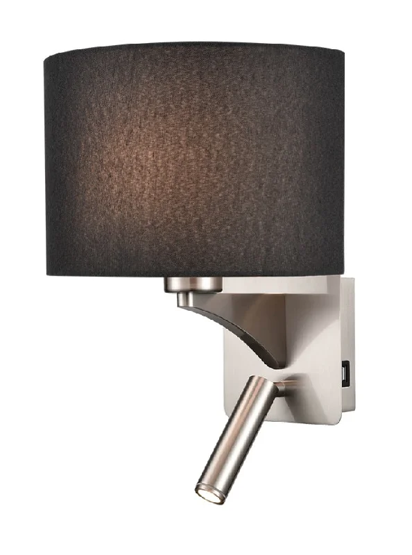 Industrial - style track lighting for loftsleather wall lamps with a distressed texture for a rugged and stylish lookIver USB Charger Wall Light - Curved Shade Industrial - style track lighting for loftsleather wall lamps with a distressed texture for a rugged and stylish lookIver USB Charger Wall Light - Curved Shade