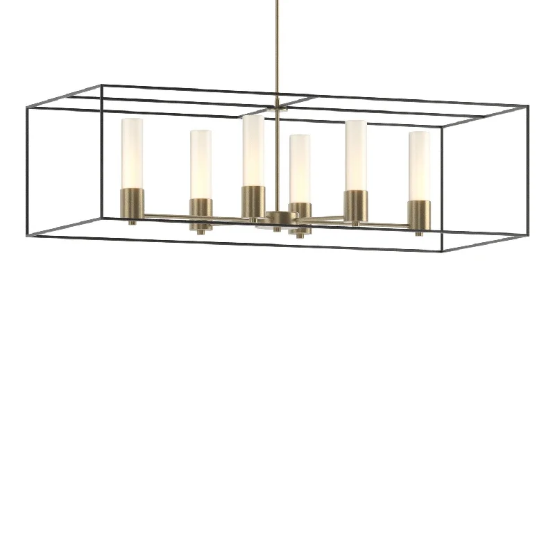 Industrial Lighting for Printing Press FacilitiesPortico Six Light Pendant