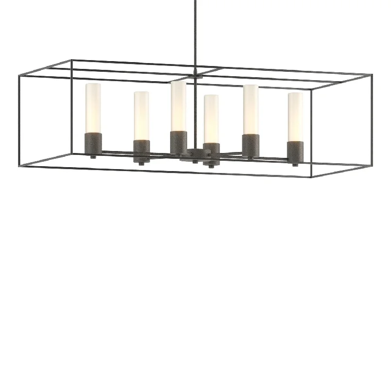 Dimmable Industrial Lighting for Ambiance ControlPortico Six Light Pendant