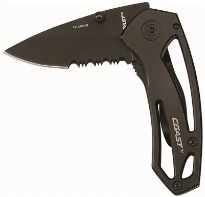 Track lighting with swivel heads for precise aimingBlack Z-Frame Knife
