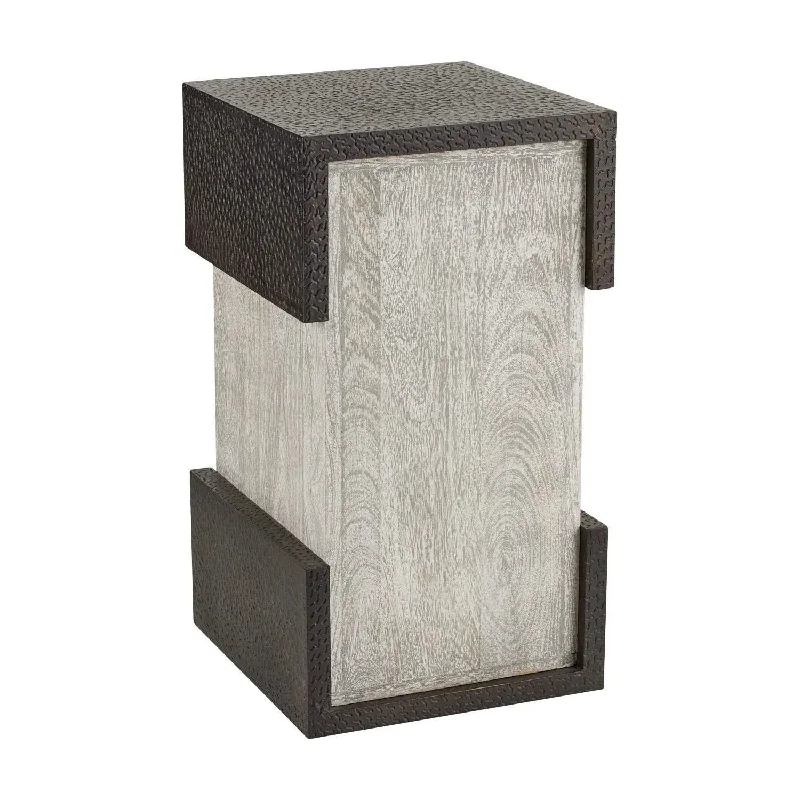 Track lighting with frosted glass shadesExeter Accent Table