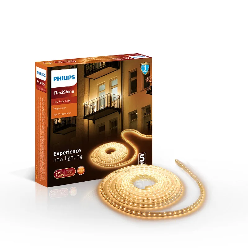 Track lighting for high - ceiling spacesPhilips Flexishine Rope Light