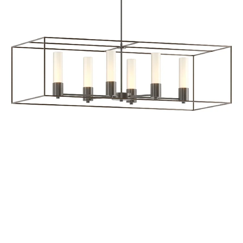 Dimmable Industrial Lighting for Ambiance ControlPortico Six Light Pendant