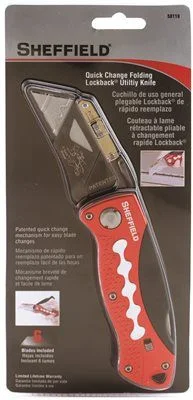 Track lighting for illuminating dining tablesSheffield Professional 4 In. Folding Utility Knife