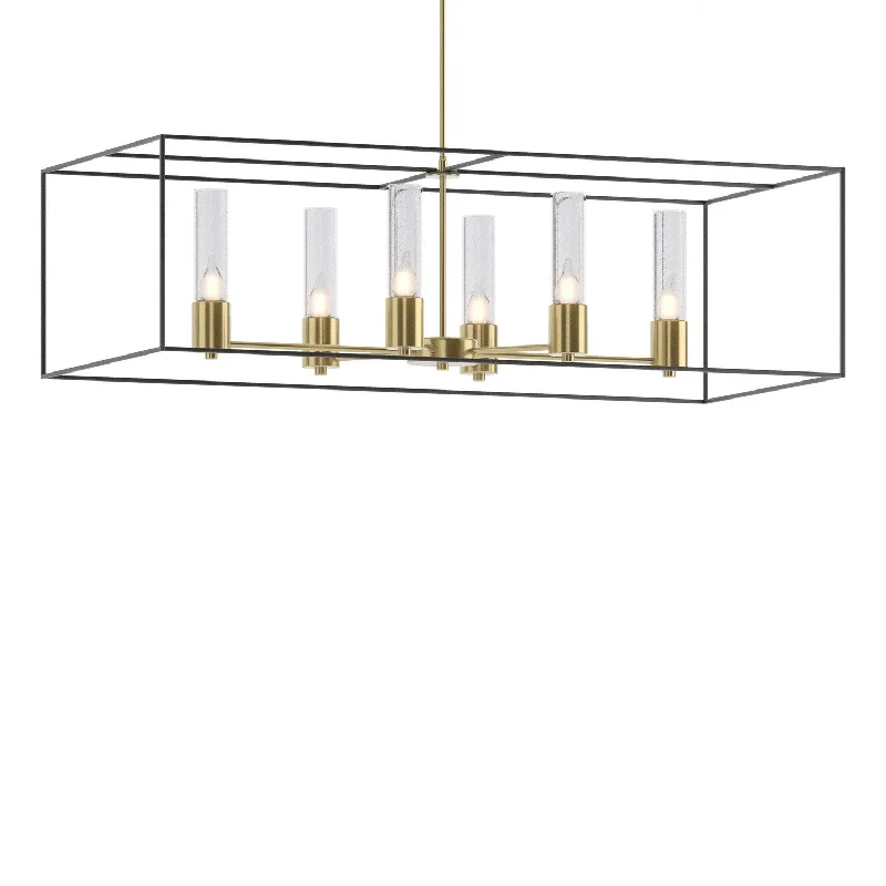 Industrial Lighting for Printing Press FacilitiesPortico Six Light Pendant
