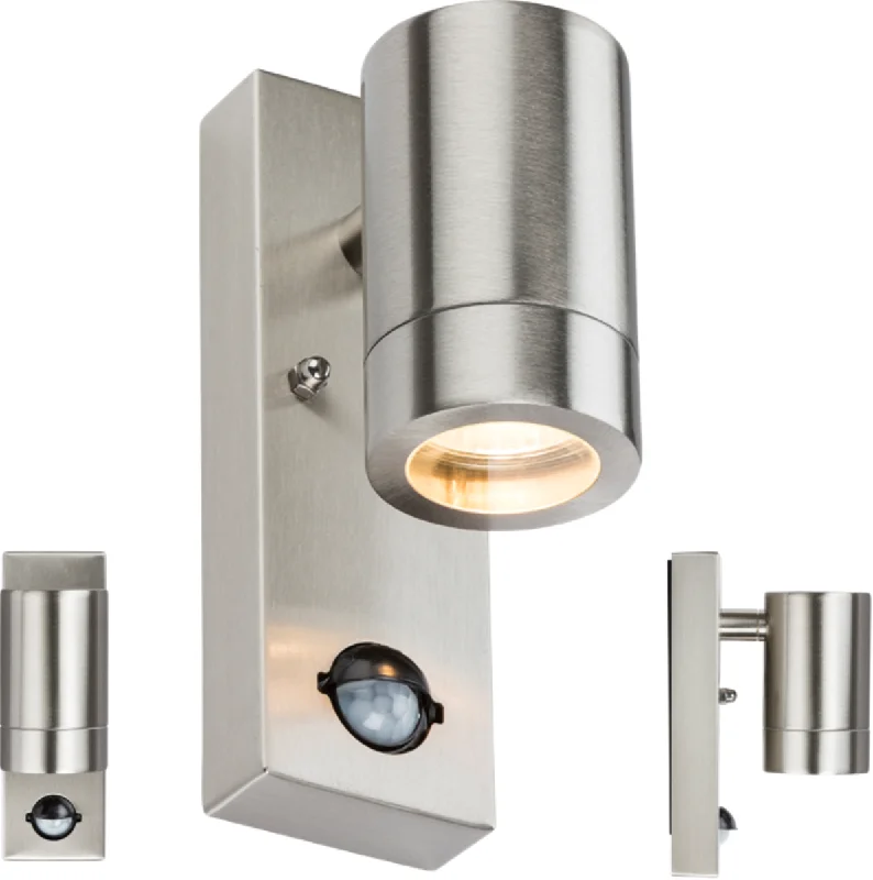Track lighting for museums and galleriesmid - century modern wall lamps with iconic shapes for a stylish studyKnightsbridge 230V IP44 GU10 Stainless Steel Wall Light with PIR Sensor Track lighting for museums and galleriesmid - century modern wall lamps with iconic shapes for a stylish studyKnightsbridge 230V IP44 GU10 Stainless Steel Wall Light with PIR Sensor