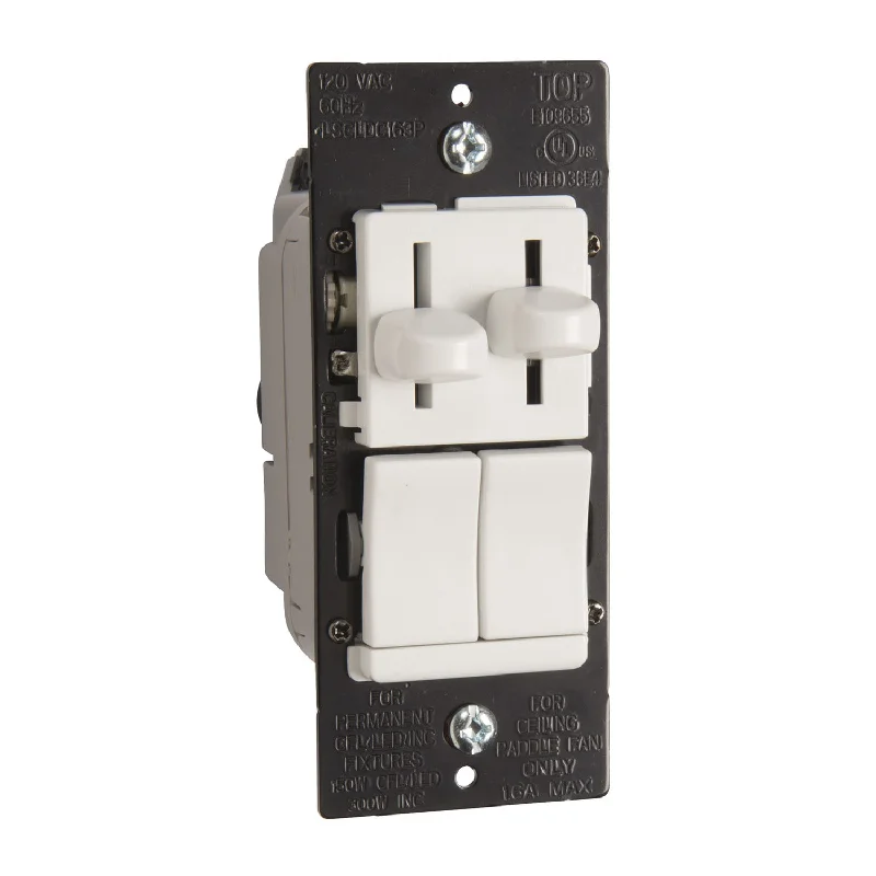 Industrial Emergency Lighting for Safety in FactoriesLegrand LSCLDC163P Dual Slide LED Dimmer and 3-Speed Fan Control Industrial Emergency Lighting for Safety in FactoriesLegrand LSCLDC163P Dual Slide LED Dimmer and 3-Speed Fan Control