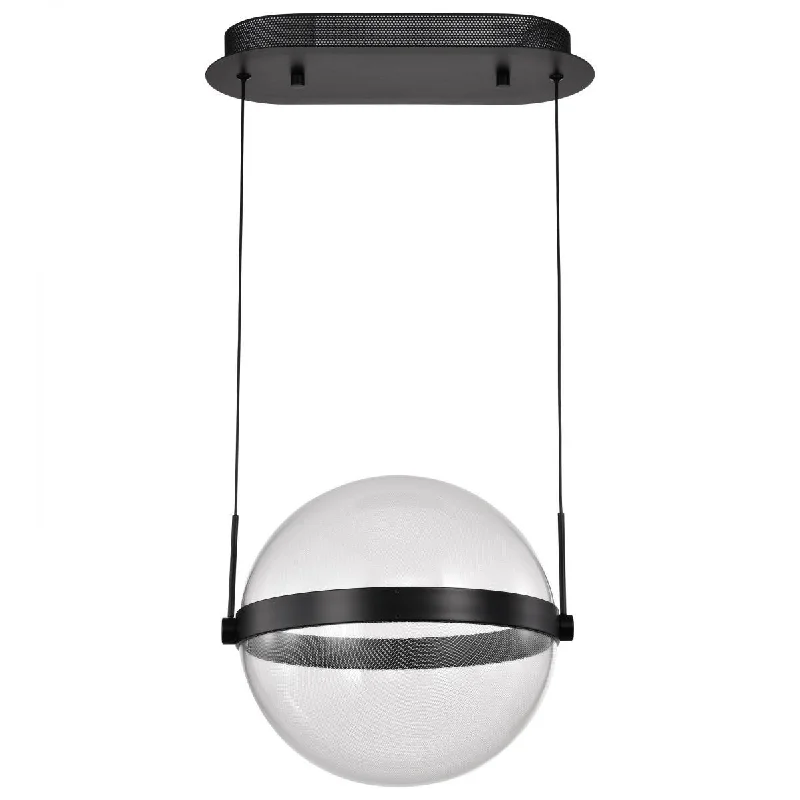 Industrial Lighting for Electronics ManufacturingArvada 12" LED Pendant Light, Matte Black Finish