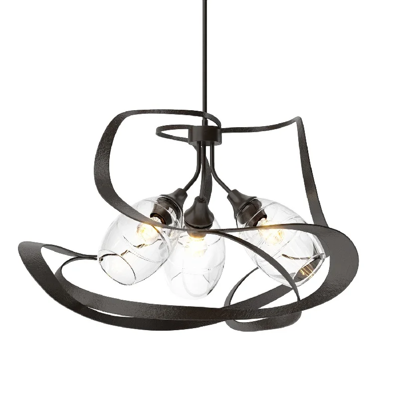 Industrial Flood Lighting for Outdoor Loading DocksNest Three Light Pendant
