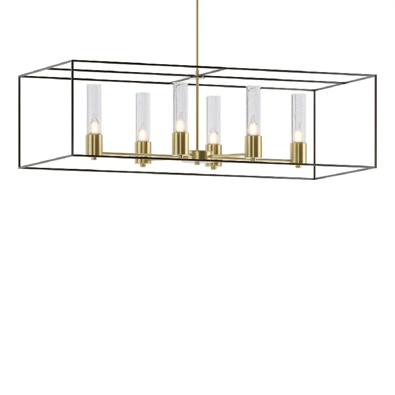 Industrial Wall - Mounted Lighting for Workshop WallsPortico Six Light Pendant