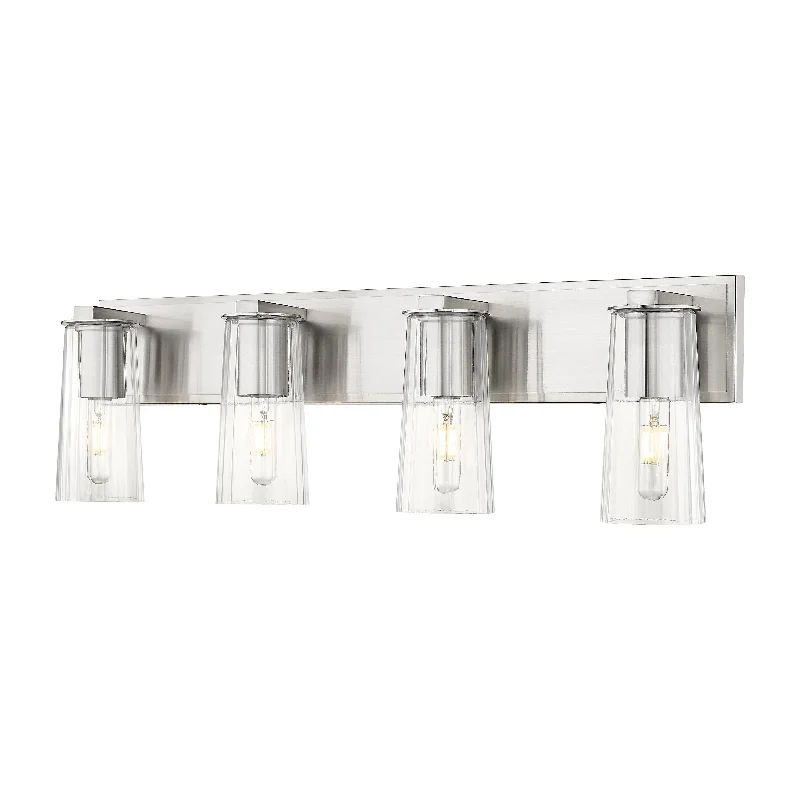 White track lighting for a clean lookTitus 4-Light Vanity