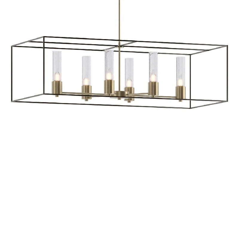 Industrial Wall - Mounted Lighting for Workshop WallsPortico Six Light Pendant