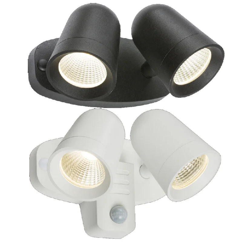 Smart track lighting with voice controlKnightsbridge 230V IP65 18W LED Twin Spot Outdoor Floodlight Smart track lighting with voice controlKnightsbridge 230V IP65 18W LED Twin Spot Outdoor Floodlight