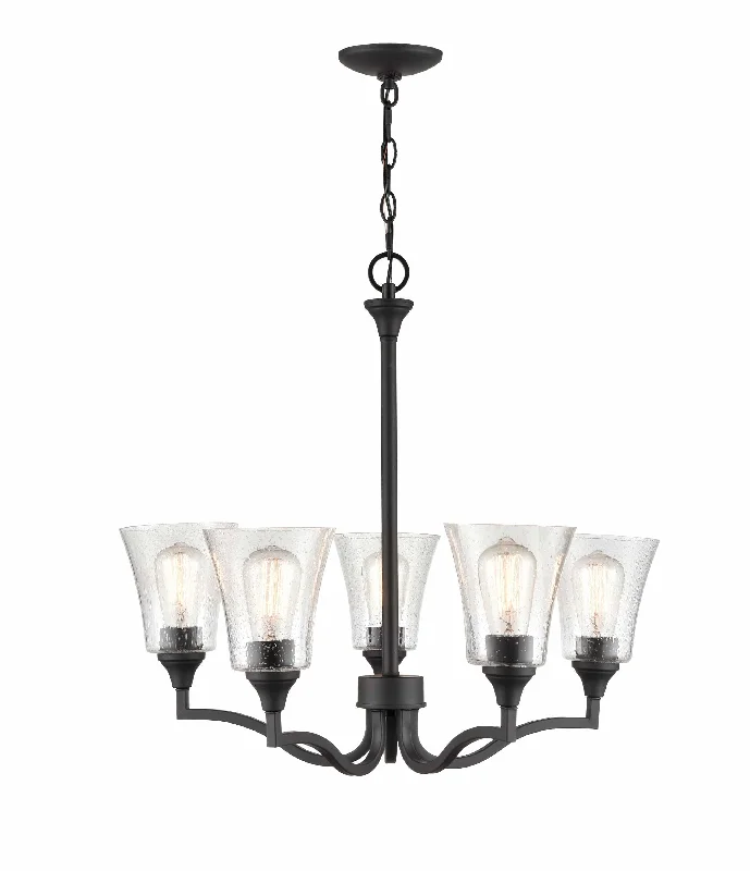 Modern Crystal Chandeliers for Contemporary HomesModern Crystal Chandeliers for Contemporary Homes5 Lamps Caily Chandelier - Matte Black - Clear Seeded Glass - 26in Diameter - E26 Medium Base Modern Crystal Chandeliers for Contemporary HomesModern Crystal Chandeliers for Contemporary Homes5 Lamps Caily Chandelier - Matte Black - Clear Seeded Glass - 26in Diameter - E26 Medium Base