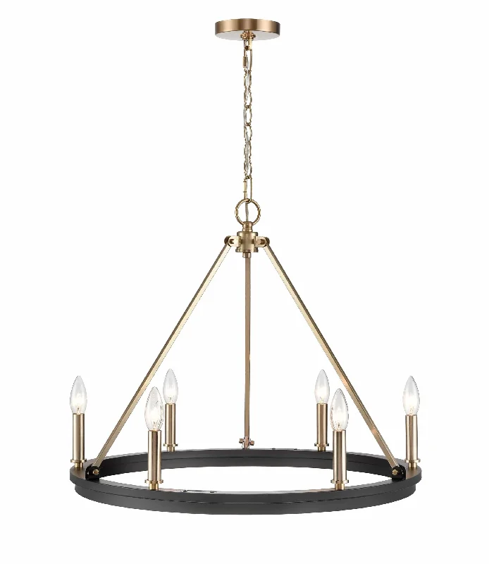 Large Chandeliers for Grand Halls and FoyersLarge Chandeliers for Grand Halls and Foyers5 Lamps Carruth Chandelier - Matte Black / Modern Gold - 25in Diameter - E26 Medium Base Large Chandeliers for Grand Halls and FoyersLarge Chandeliers for Grand Halls and Foyers5 Lamps Carruth Chandelier - Matte Black / Modern Gold - 25in Diameter - E26 Medium Base