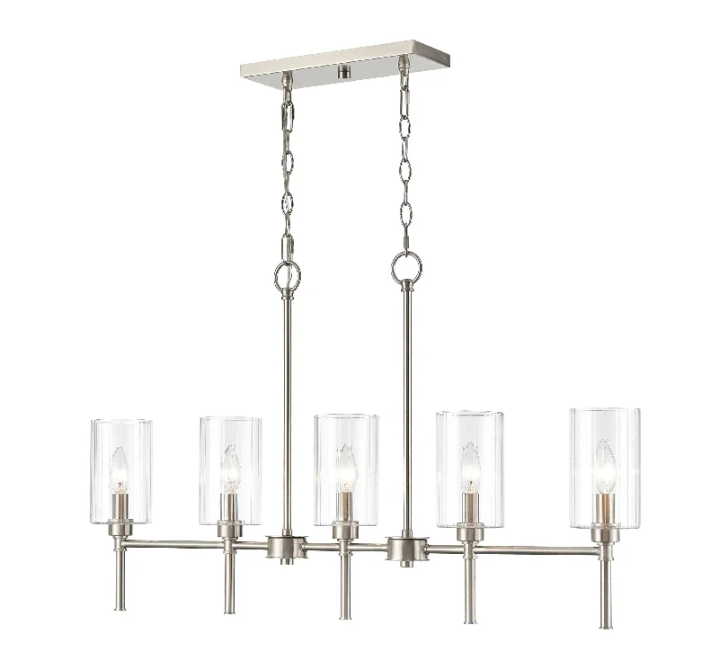 Small Chandeliers for Compact RoomsSmall Chandeliers for Compact Rooms5 Lamps Chastine Island Chandelier - Brushed Nickel Finish - Clear Beveled Glass - 36in Diameter - E12 Candelabra Base Small Chandeliers for Compact RoomsSmall Chandeliers for Compact Rooms5 Lamps Chastine Island Chandelier - Brushed Nickel Finish - Clear Beveled Glass - 36in Diameter - E12 Candelabra Base