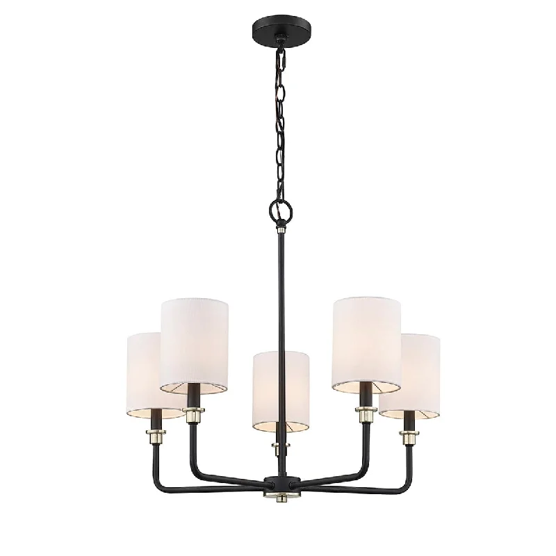 LED Chandeliers for Energy - Efficient LightingLED Chandeliers for Energy - Efficient Lighting5 Lamps Chelsea Chandelier - Matte Black / Modern Gold Finish - 24.75in Diameter - E12 Candelabra Base LED Chandeliers for Energy - Efficient LightingLED Chandeliers for Energy - Efficient Lighting5 Lamps Chelsea Chandelier - Matte Black / Modern Gold Finish - 24.75in Diameter - E12 Candelabra Base
