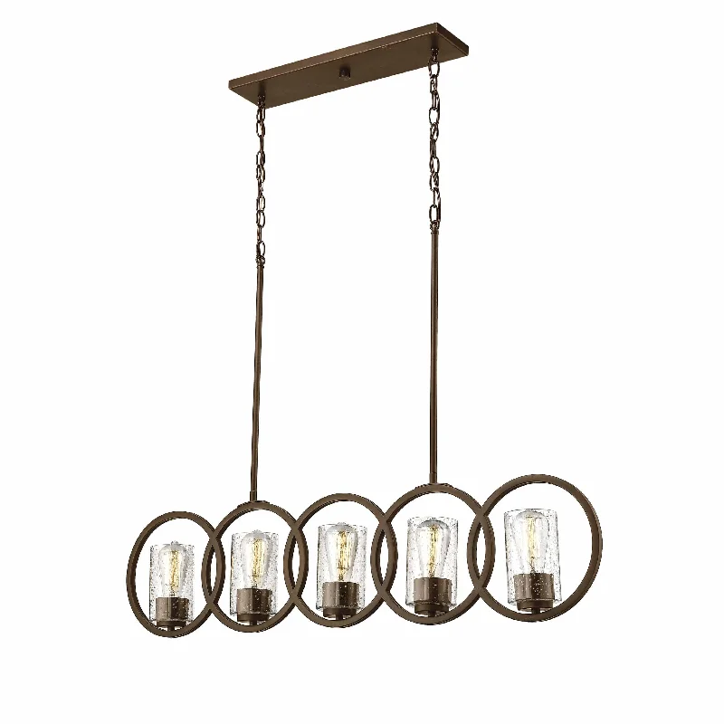 Mid - Century Modern Chandeliers for Vintage AppealMid - Century Modern Chandeliers for Vintage Appeal5 Lamps Delano Island Chandelier - Rubbed Bronze - Clear Seeded Glass - 41.625in Diameter - E26 Medium Base Mid - Century Modern Chandeliers for Vintage AppealMid - Century Modern Chandeliers for Vintage Appeal5 Lamps Delano Island Chandelier - Rubbed Bronze - Clear Seeded Glass - 41.625in Diameter - E26 Medium Base