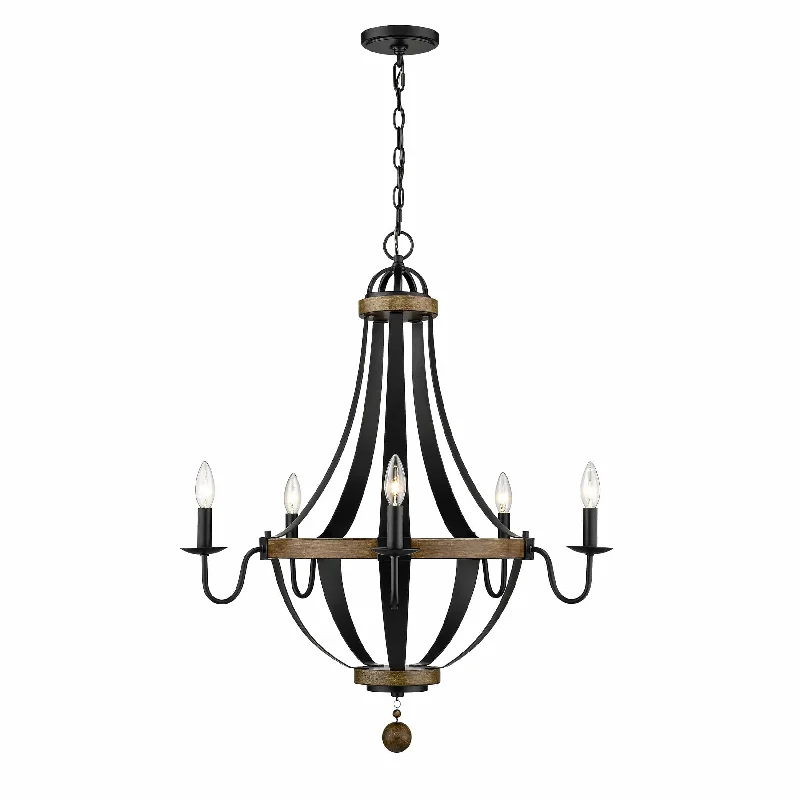 Chandeliers with Metal Frames in Gold FinishChandeliers with Metal Frames in Gold Finish5 Lamps Ellijay Chandelier - Matte Black / Wood Tone Finish - 28in Diameter - E12 Candelabra Base Chandeliers with Metal Frames in Gold FinishChandeliers with Metal Frames in Gold Finish5 Lamps Ellijay Chandelier - Matte Black / Wood Tone Finish - 28in Diameter - E12 Candelabra Base