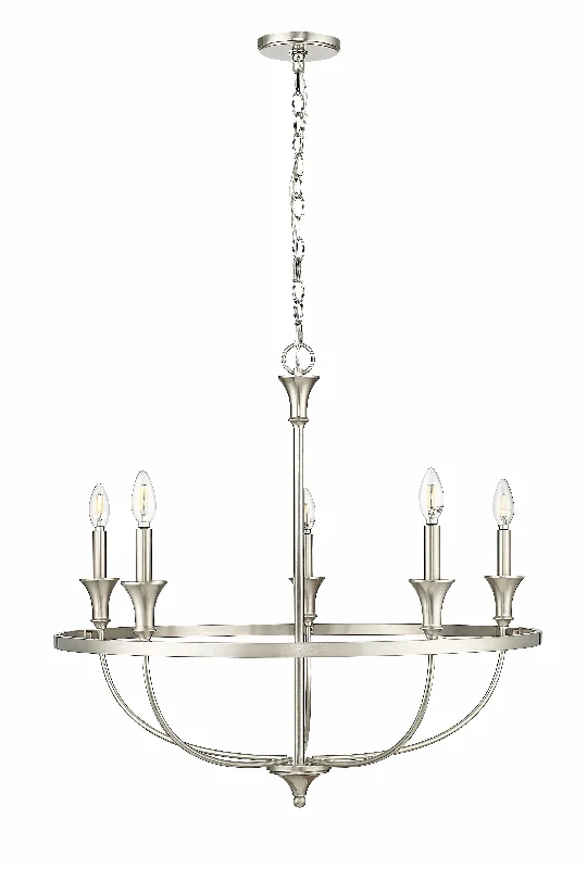 Rustic Wood Chandeliers for Country - Style HousesRustic Wood Chandeliers for Country - Style Houses5 Lamps Emery Chandelier - Brushed Nickel - 29.1in Diameter - E12 Candelabra Base Rustic Wood Chandeliers for Country - Style HousesRustic Wood Chandeliers for Country - Style Houses5 Lamps Emery Chandelier - Brushed Nickel - 29.1in Diameter - E12 Candelabra Base