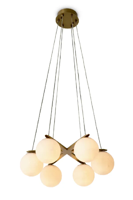 Chandeliers with Colored Glass for a Splash of ColorChandeliers with Colored Glass for a Splash of ColorAlabaster Globes Chandelier | Eichholtz Morro