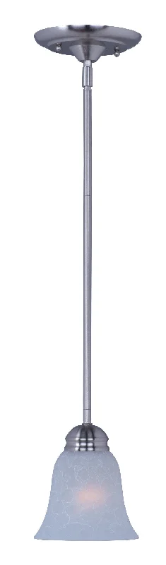 Modern Crystal Chandeliers for Contemporary HomesModern Crystal Chandeliers for Contemporary HomesBasix EE 1-Light Mini Pendant Satin Nickel - C157-85239ICSN