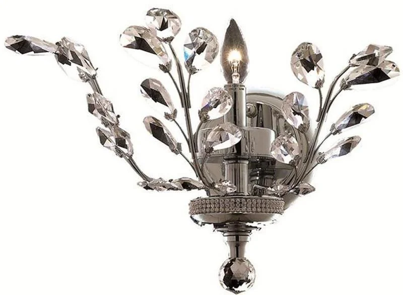 Chandeliers with Metal Frames in Black FinishChandeliers with Metal Frames in Black FinishZC121-2011W16C REGENCY Orchid Collection Modern & Contemporary Chrome Finish Wall Sconce