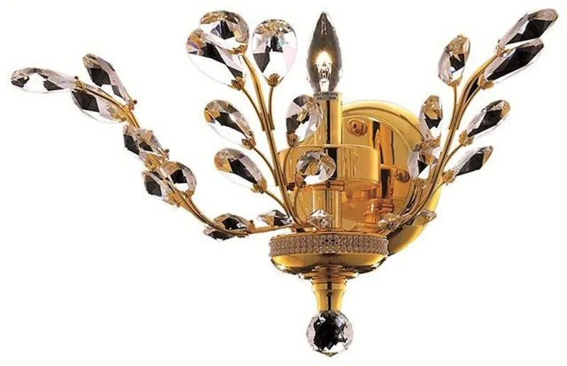 Chandeliers with Metal Frames in Bronze FinishChandeliers with Metal Frames in Bronze FinishZC121-2011W16G Regency Orchid Collection Modern & Contemporary Gold Finish Wall Sconce