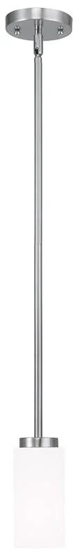 Chandeliers with Clear Crystal for a Sparkling EffectChandeliers with Clear Crystal for a Sparkling EffectLivex West Lake 1 Light Brushed Nickel Mini Pendant - C185-16370-91 Chandeliers with Clear Crystal for a Sparkling EffectChandeliers with Clear Crystal for a Sparkling EffectLivex West Lake 1 Light Brushed Nickel Mini Pendant - C185-16370-91