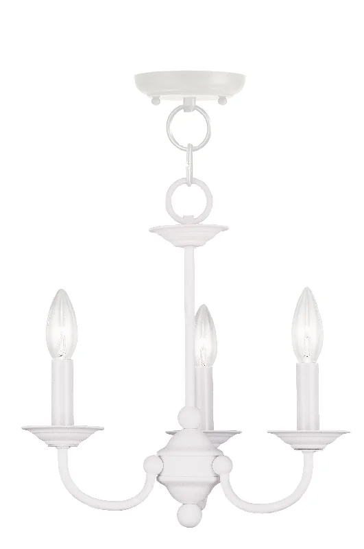 Chandeliers with Metal Frames in Bronze FinishChandeliers with Metal Frames in Bronze FinishLivex Home Basics 3 Light White Mini Chandelier - C185-4153-03 Chandeliers with Metal Frames in Bronze FinishChandeliers with Metal Frames in Bronze FinishLivex Home Basics 3 Light White Mini Chandelier - C185-4153-03