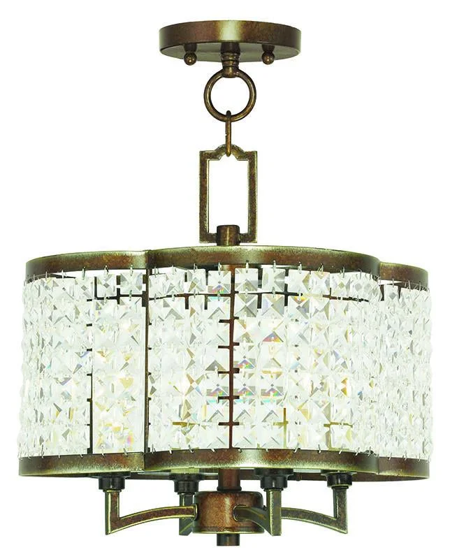 Ceiling - Mounted Chandeliers for Standard CeilingsCeiling - Mounted Chandeliers for Standard CeilingsLivex Grammercy 4 Light PBZ Mini Chandelier/Flush Mount - C185-50574-64 Ceiling - Mounted Chandeliers for Standard CeilingsCeiling - Mounted Chandeliers for Standard CeilingsLivex Grammercy 4 Light PBZ Mini Chandelier/Flush Mount - C185-50574-64