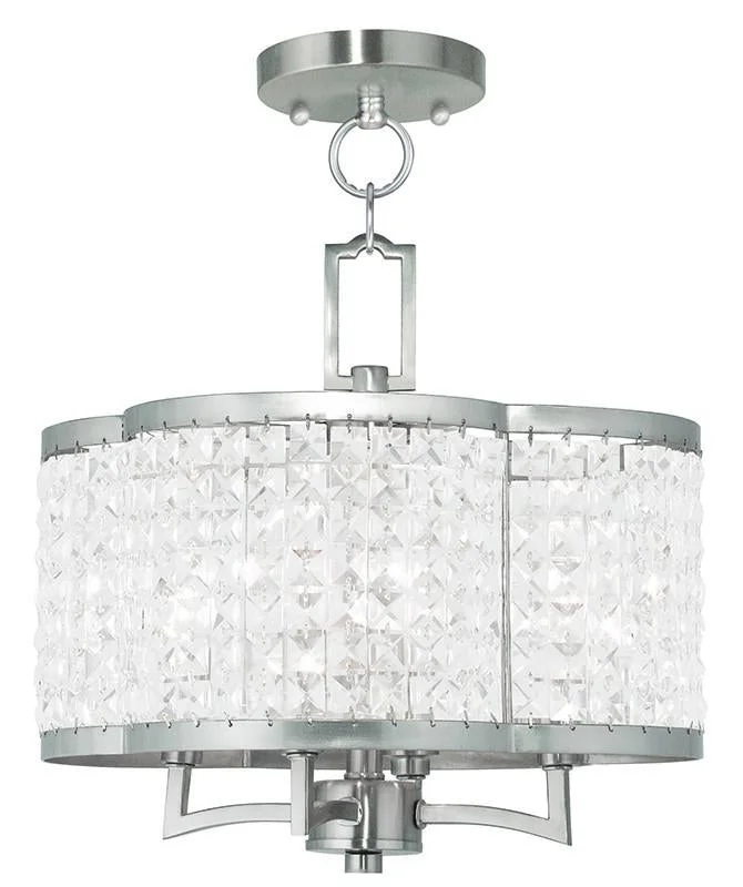 LED Chandeliers for Energy - Efficient LightingLED Chandeliers for Energy - Efficient LightingLivex Grammercy 4 Light BN Mini Chandelier/Ceiling Mount - C185-50574-91 LED Chandeliers for Energy - Efficient LightingLED Chandeliers for Energy - Efficient LightingLivex Grammercy 4 Light BN Mini Chandelier/Ceiling Mount - C185-50574-91