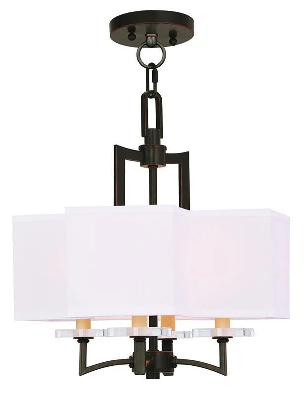 Chandeliers with Adjustable Height for Custom InstallationChandeliers with Adjustable Height for Custom InstallationLivex Woodland Park 4 Light OB Mini Chandelier/Ceiling Mount - C185-50704-67 Chandeliers with Adjustable Height for Custom InstallationChandeliers with Adjustable Height for Custom InstallationLivex Woodland Park 4 Light OB Mini Chandelier/Ceiling Mount - C185-50704-67