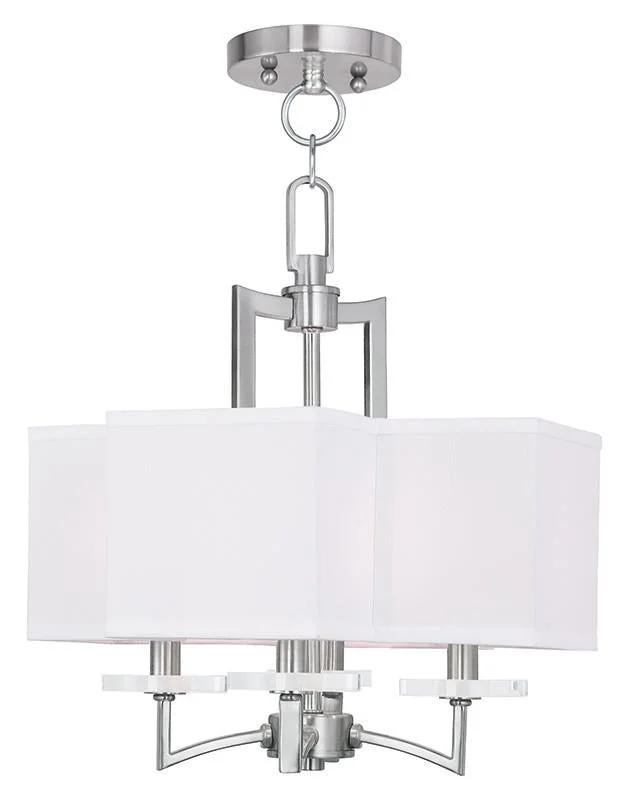 Chandeliers with Murano Glass for a High - End Artistic TouchChandeliers with Murano Glass for a High - End Artistic TouchLivex Woodland Park 4 Light BN Mini Chandelier/Ceiling Mount - C185-50704-91 Chandeliers with Murano Glass for a High - End Artistic TouchChandeliers with Murano Glass for a High - End Artistic TouchLivex Woodland Park 4 Light BN Mini Chandelier/Ceiling Mount - C185-50704-91