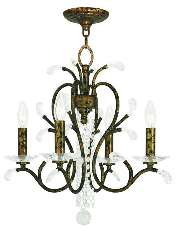 Chandeliers with Venetian Glass for a Luxurious LookChandeliers with Venetian Glass for a Luxurious LookLivex Serafina 4 Light VBR Mini Chandelier - C185-51004-71 Chandeliers with Venetian Glass for a Luxurious LookChandeliers with Venetian Glass for a Luxurious LookLivex Serafina 4 Light VBR Mini Chandelier - C185-51004-71