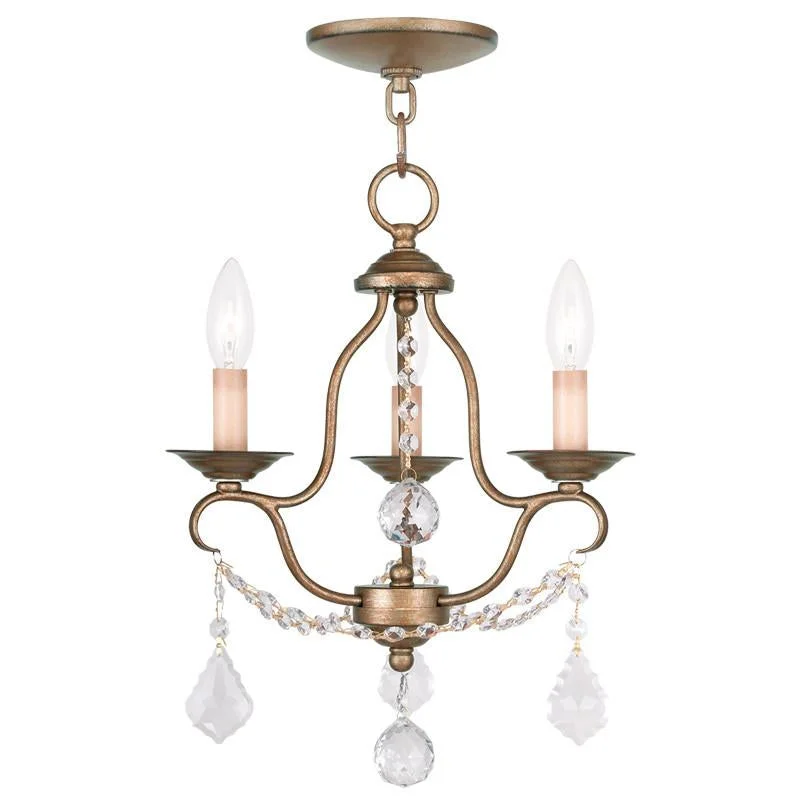 Chandeliers with Metal Frames in Copper FinishChandeliers with Metal Frames in Copper FinishLivex Chesterfield 3 Light AGL Mini Chandelier - C185-6423-48 Chandeliers with Metal Frames in Copper FinishChandeliers with Metal Frames in Copper FinishLivex Chesterfield 3 Light AGL Mini Chandelier - C185-6423-48