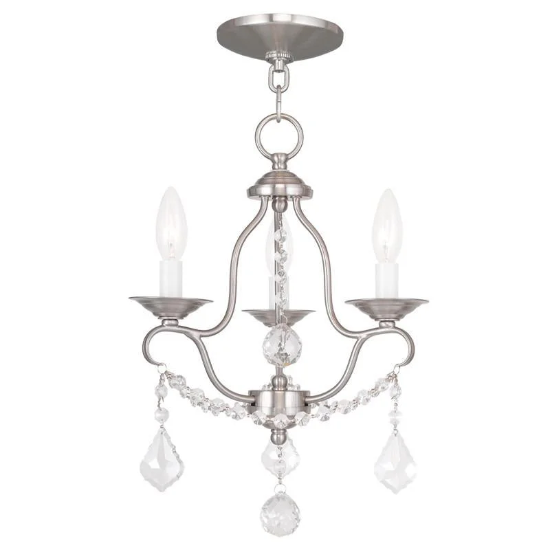 Chandeliers with Metal Frames in Copper FinishChandeliers with Metal Frames in Copper FinishLivex Chesterfield 3 Light Brushed Nickel Mini Chandelier - C185-6423-91 Chandeliers with Metal Frames in Copper FinishChandeliers with Metal Frames in Copper FinishLivex Chesterfield 3 Light Brushed Nickel Mini Chandelier - C185-6423-91