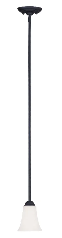 Chandeliers with Metal Frames in Copper FinishChandeliers with Metal Frames in Copper FinishLivex Ridgedale 1 Light Black Mini Pendant - C185-6460-04